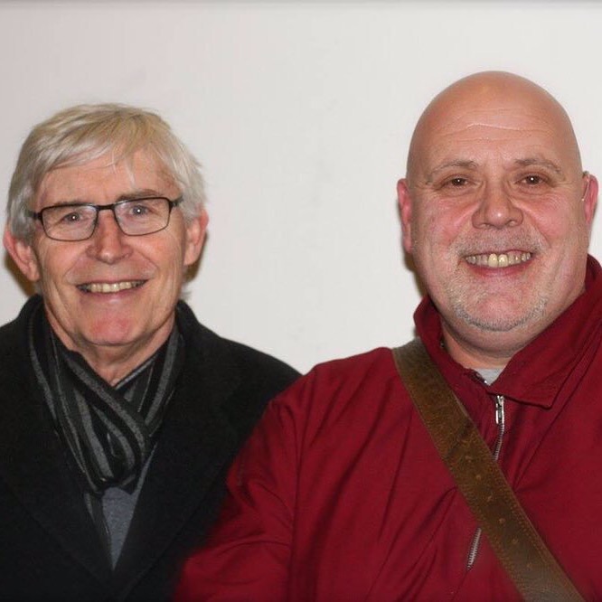 Mark Harris with Professor Denis Walsh